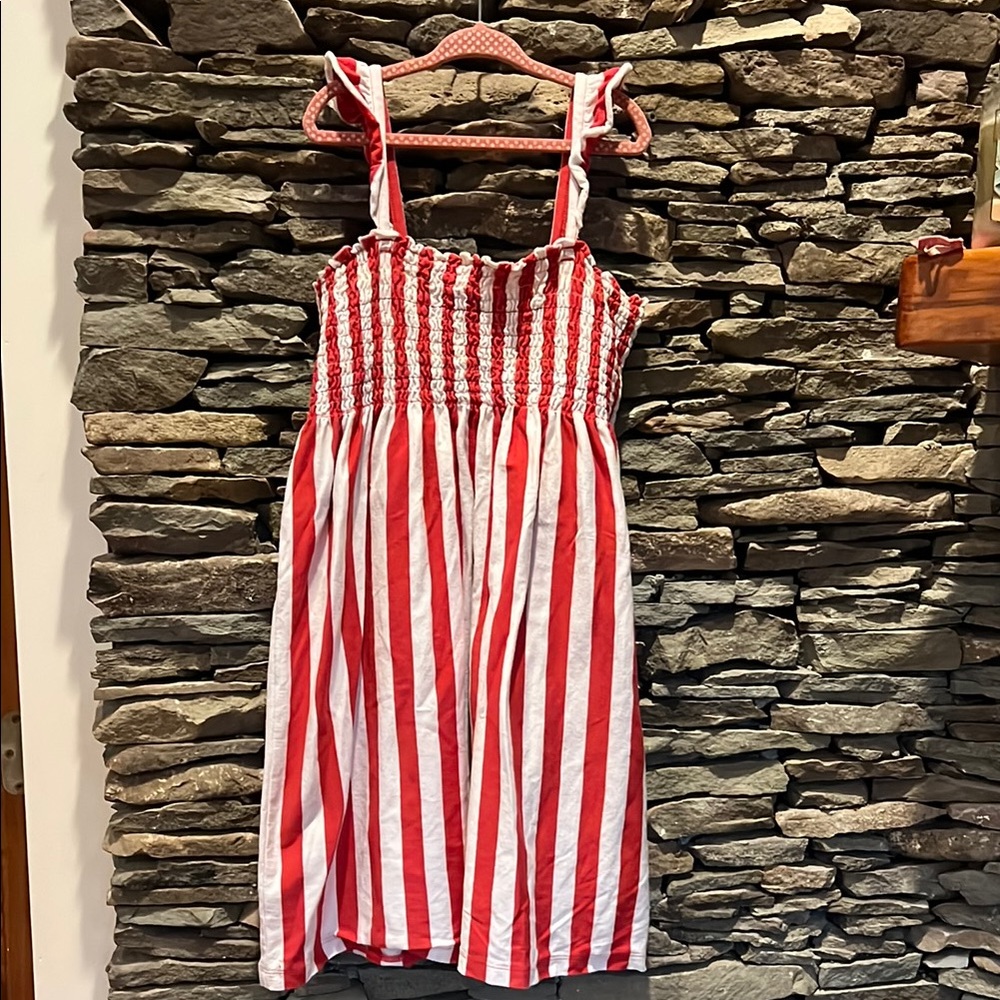 Hanna Andersson- Red and White Striped Dress